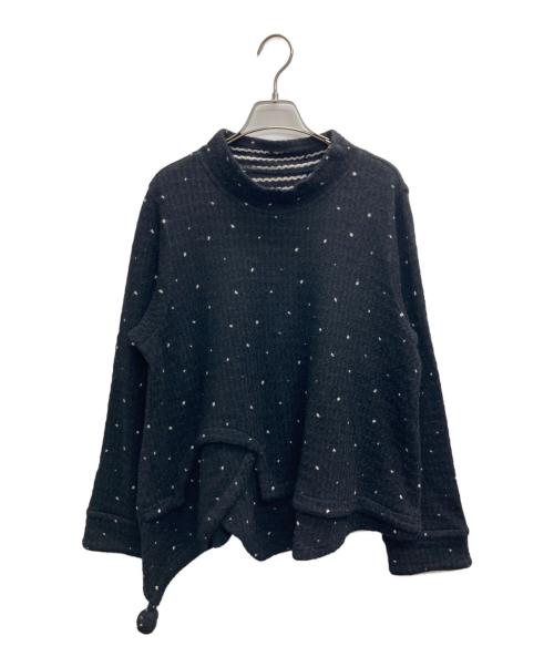 慈雨（ジウ）慈雨 (ジウ) ウールカットソー ブラック サイズ:40の古着・服飾アイテム