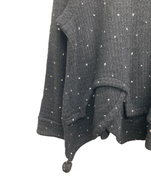 慈雨（ジウ）慈雨 (ジウ) ウールカットソー ブラック サイズ:40の古着・服飾アイテム