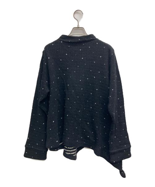 慈雨（ジウ）慈雨 (ジウ) ウールカットソー ブラック サイズ:40の古着・服飾アイテム