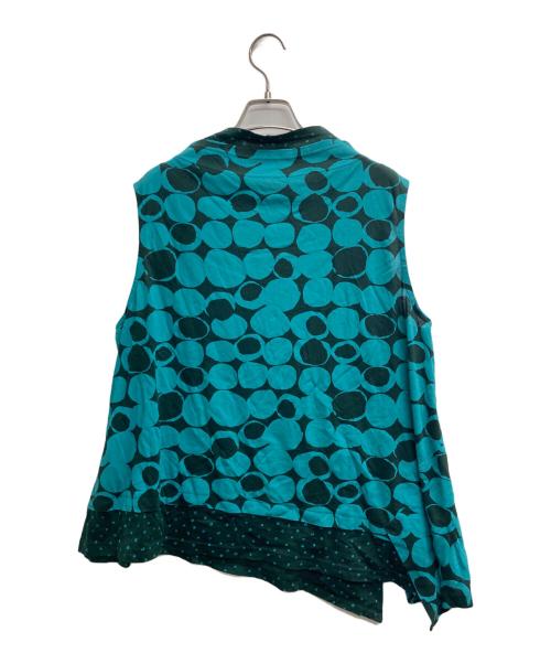 慈雨（ジウ）慈雨 (ジウ) ノースリーブカットソー グリーン サイズ:40の古着・服飾アイテム