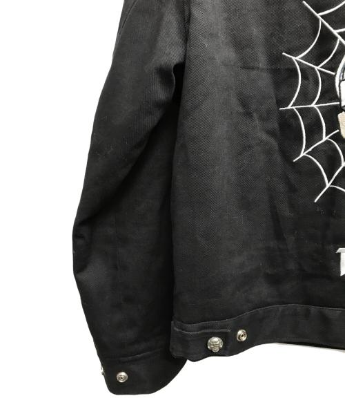 CREAM SODA（クリームソーダ）CREAM SODA (クリームソーダ) スカル刺繍ジャケット ブラック サイズ:Mの古着・服飾アイテム