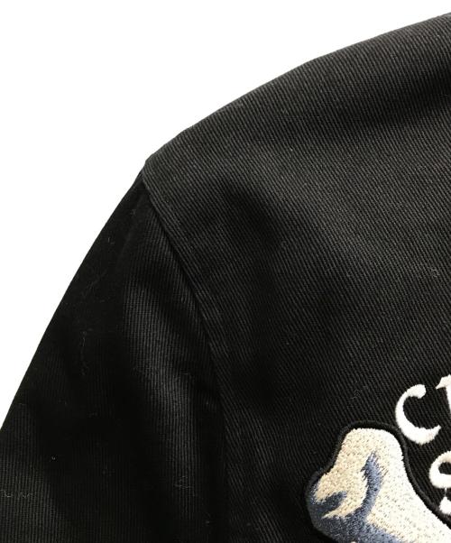 CREAM SODA（クリームソーダ）CREAM SODA (クリームソーダ) スカル刺繍ジャケット ブラック サイズ:Mの古着・服飾アイテム