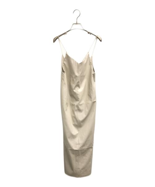 LOUNIE（ルーニー）LOUNIE (ルーニー) エコレザーキャミソールワンピース アイボリー サイズ:36の古着・服飾アイテム