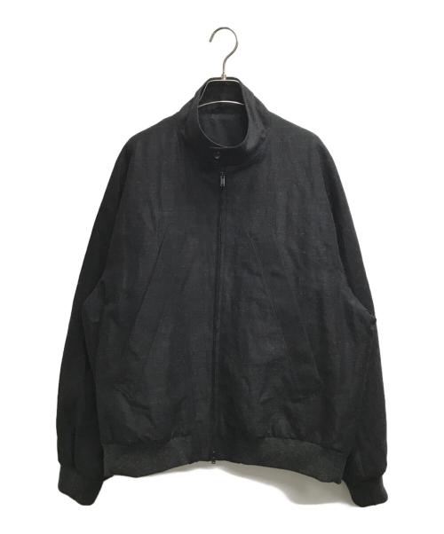 BLURHMS（ブラームス）blurhms (ブラームス) Co-R-Mohair Harrington ブラック サイズ:4の古着・服飾アイテム