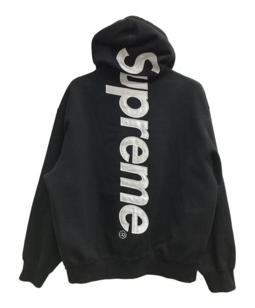 SUPREME（シュプリーム）Supreme (シュプリーム) Satin Applique Hooded ブラック サイズ:Mの古着・服飾アイテム