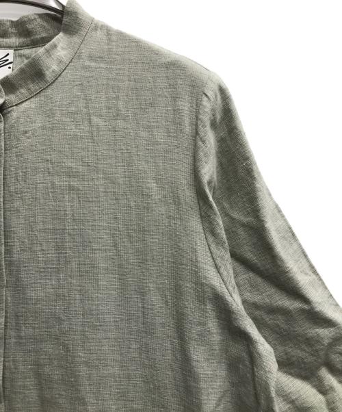 MOTHERHOUSE（マザーハウス）MOTHERHOUSE (マザーハウス) ネップコットンワンピース ライトグリーン サイズ:Mの古着・服飾アイテム