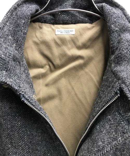 PHIGVEL MAKERS（フィグベルマーカーズ）PHIGVEL MAKERS (フィグベルマーカーズ) HB TWEED SPORTING BLOUSON ブラウン サイズ:4の古着・服飾アイテム