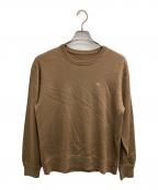 1piu1uguale3ウノピュウノウグァーレトレ）の古着「CREW KNIT」｜ブラウン