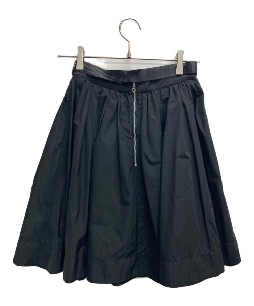 Snidel（スナイデル）Snidel (スナイデル) ミディベルティッドボリュームスカート ブラックの古着・服飾アイテム