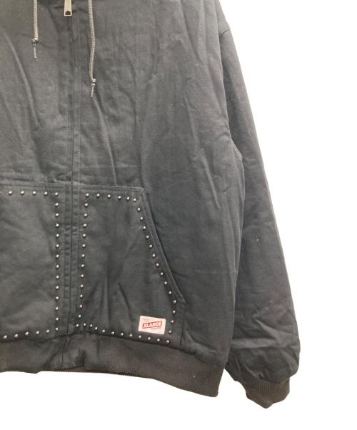 X-LARGE（エクストララージ）X-LARGE (エクストララージ) STUDDED フーディー ワークジャケット ブラック サイズ:Lの古着・服飾アイテム