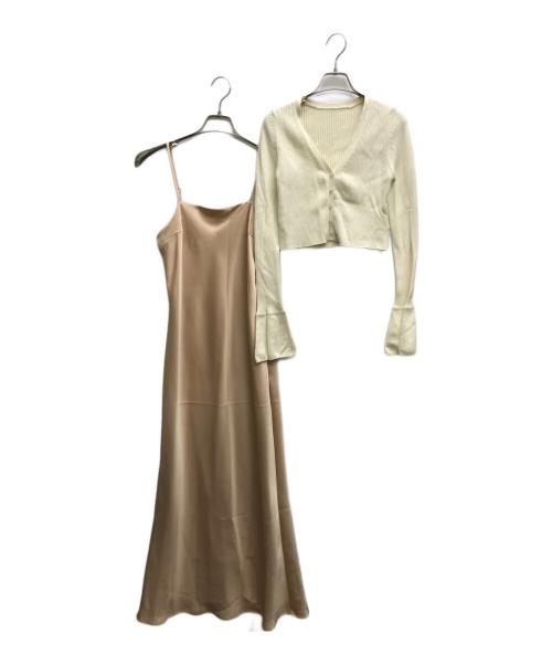 LAGUNA MOON（ラグナムーン）LAGUNA MOON (ラグナムーン) カーデセットキャミワンピース アイボリー サイズ:Mの古着・服飾アイテム