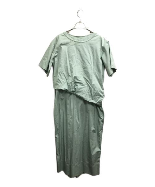 LEMAIRE（ルメール）LEMAIRE (ルメール) ウエストギャザーロングワンピース グリーン サイズ:34の古着・服飾アイテム