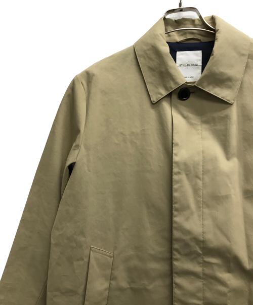 STILL BY HAND（スティルバイハンド）STILL BY HAND (スティルバイハンド) ボンディングステンカラーコート ベージュ サイズ:46の古着・服飾アイテム