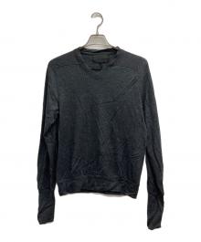 KITO（キト）の古着「ストール付Vネックニット」｜ブラック