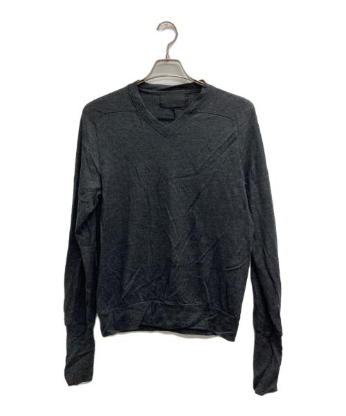 KITO（キト）KITO (キト) ストール付Vネックニット ブラック サイズ:記載無しの古着・服飾アイテム