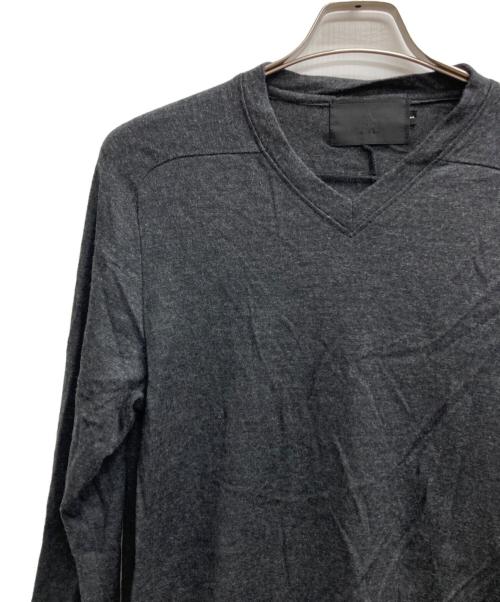 KITO（キト）KITO (キト) ストール付Vネックニット ブラック サイズ:記載無しの古着・服飾アイテム