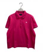 BURBERRY GOLFバーバリーゴルフ）の古着「シャドーホースポロシャツ」｜ピンク