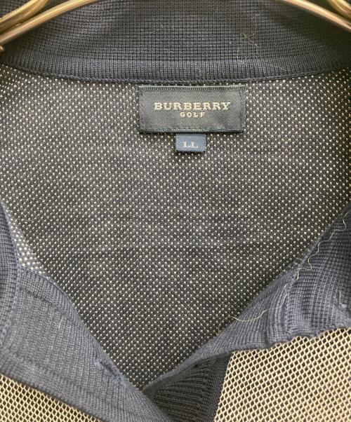 BURBERRY GOLF（バーバリーゴルフ）BURBERRY GOLF (バーバリーゴルフ) 鹿の子ポロシャツ ネイビー サイズ:LLの古着・服飾アイテム