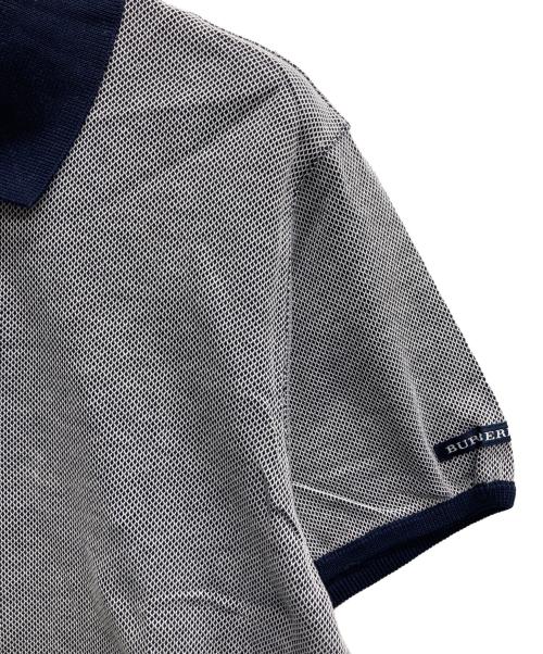 BURBERRY GOLF（バーバリーゴルフ）BURBERRY GOLF (バーバリーゴルフ) 鹿の子ポロシャツ ネイビー サイズ:LLの古着・服飾アイテム