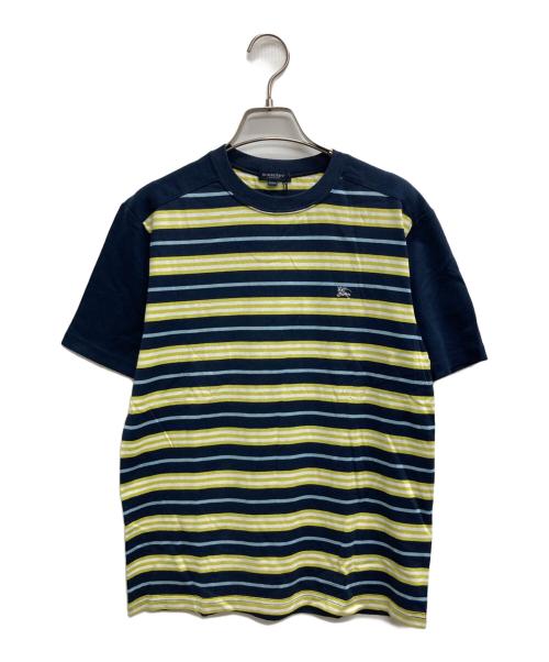 BURBERRY GOLF（バーバリーゴルフ）BURBERRY GOLF (バーバリーゴルフ) シャドーホースボーダーTシャツ ネイビー×イエロー サイズ:160 未使用品の古着・服飾アイテム