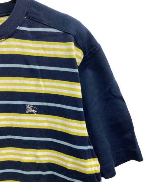 BURBERRY GOLF（バーバリーゴルフ）BURBERRY GOLF (バーバリーゴルフ) シャドーホースボーダーTシャツ ネイビー×イエロー サイズ:160 未使用品の古着・服飾アイテム