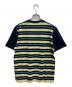 BURBERRY GOLF (バーバリーゴルフ) シャドーホースボーダーTシャツ ネイビー×イエロー サイズ:160 未使用品：3500円
