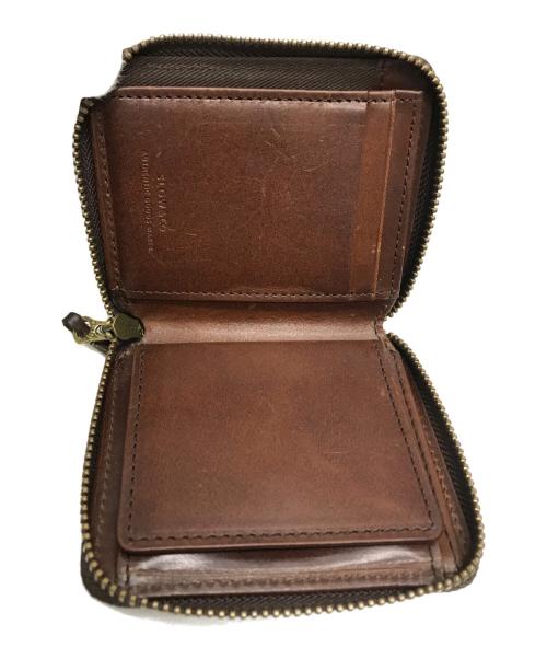 SLOW & CO（スロウ）SLOW & CO (スロウ) herbie mini round wallet(ハービーミニラウンドウォレット) ブラウンの古着・服飾アイテム