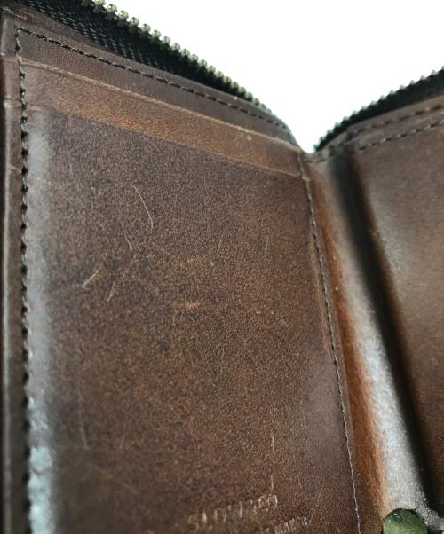 SLOW & CO（スロウ）SLOW & CO (スロウ) herbie mini round wallet(ハービーミニラウンドウォレット) ブラウンの古着・服飾アイテム