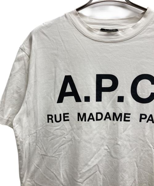 A.P.C.（アーペーセー）A.P.C. (アーペーセー) ロゴTシャツ ホワイト サイズ:Lの古着・服飾アイテム
