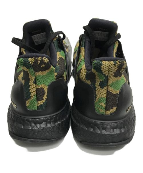 adidas（アディダス）adidas (アディダス) A BATHING APE (アベイシングエイプ) Ultra Boost カーキ×ブラック サイズ:27.5の古着・服飾アイテム
