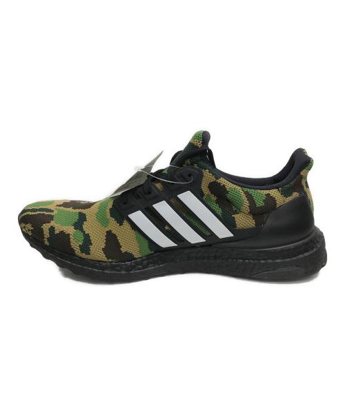 adidas（アディダス）adidas (アディダス) A BATHING APE (アベイシングエイプ) Ultra Boost カーキ×ブラック サイズ:27.5の古着・服飾アイテム