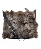 SALON DE ALFURDサロン・ド・アルファード）の古着「ファーショルダーバッグ」｜ブラック