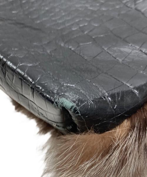 SALON DE ALFURD（サロン・ド・アルファード）SALON DE ALFURD (サロン・ド・アルファード) ファーショルダーバッグ ブラックの古着・服飾アイテム