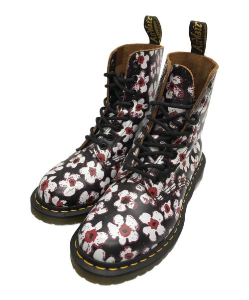 Dr.Martens（ドクターマーチン）Dr.Martens (ドクターマーチン) CORE PRINT 1460 PASCAL / コアプリント パスカル ブラック×ホワイト サイズ:UK4の古着・服飾アイテム