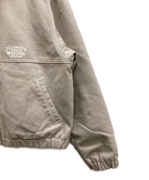 stussy（ステューシー）stussy (ステューシー) Work Jacket Contrast Stitch / ワークジャケットコントラストスティッチ グレー サイズ:Mの古着・服飾アイテム
