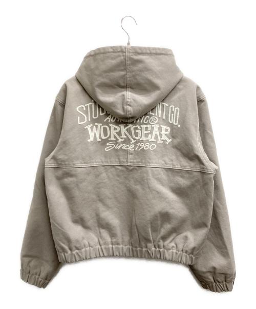 stussy（ステューシー）stussy (ステューシー) Work Jacket Contrast Stitch / ワークジャケットコントラストスティッチ グレー サイズ:Mの古着・服飾アイテム