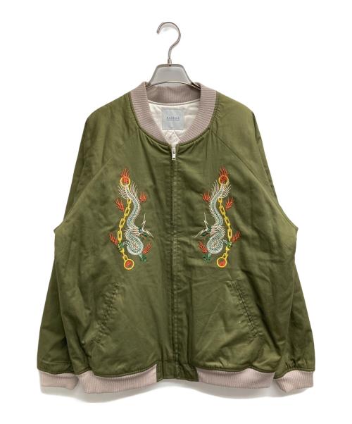 RADIALL（ラディアル）RADIALL (ラディアル) YIN YANG -SOUVENIOR JACKET / インヤンスーベニアジャケット グリーン サイズ:Sの古着・服飾アイテム