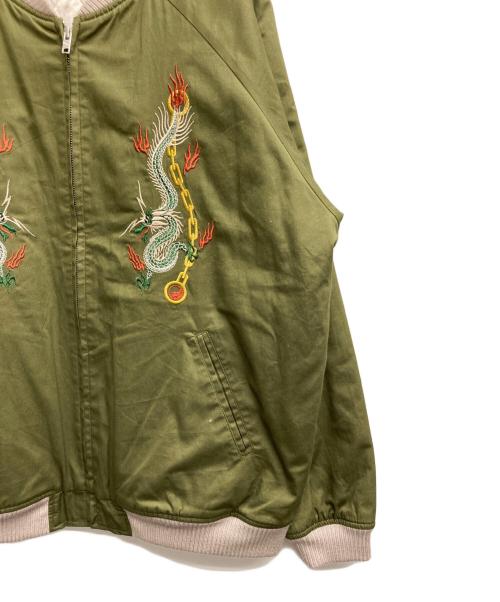 RADIALL（ラディアル）RADIALL (ラディアル) YIN YANG -SOUVENIOR JACKET / インヤンスーベニアジャケット グリーン サイズ:Sの古着・服飾アイテム