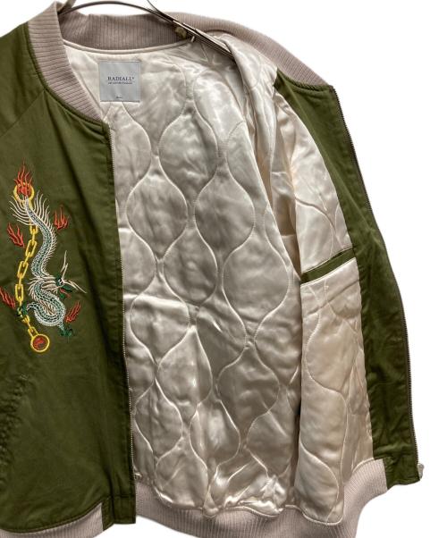 RADIALL（ラディアル）RADIALL (ラディアル) YIN YANG -SOUVENIOR JACKET / インヤンスーベニアジャケット グリーン サイズ:Sの古着・服飾アイテム