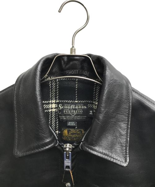 SCHOTT BROS.（ショット）SCHOTT BROS. (ショットブロス) SPECIAL HORSEHIDE TRUCKER JACKET / スペシャルホースハイドトラッカージャケット ブラック サイズ:34の古着・服飾アイテム