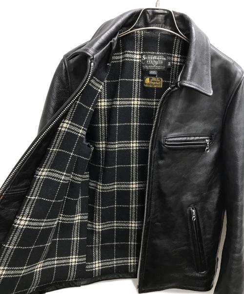 SCHOTT BROS.（ショット）SCHOTT BROS. (ショットブロス) SPECIAL HORSEHIDE TRUCKER JACKET / スペシャルホースハイドトラッカージャケット ブラック サイズ:34の古着・服飾アイテム