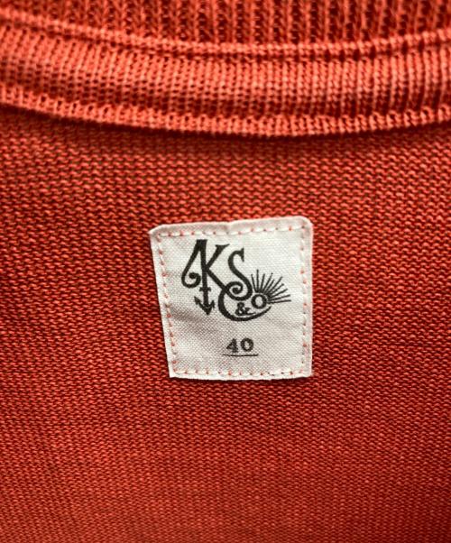 KAPTAIN SUNSHINE（キャプテンサンシャイン）KAPTAIN SUNSHINE (キャプテンサンシャイン) Crewneck Big Tee レッド サイズ:40の古着・服飾アイテム