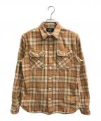 RRLダブルアールエル）の古着「チェックネルシャツ」｜オレンジ