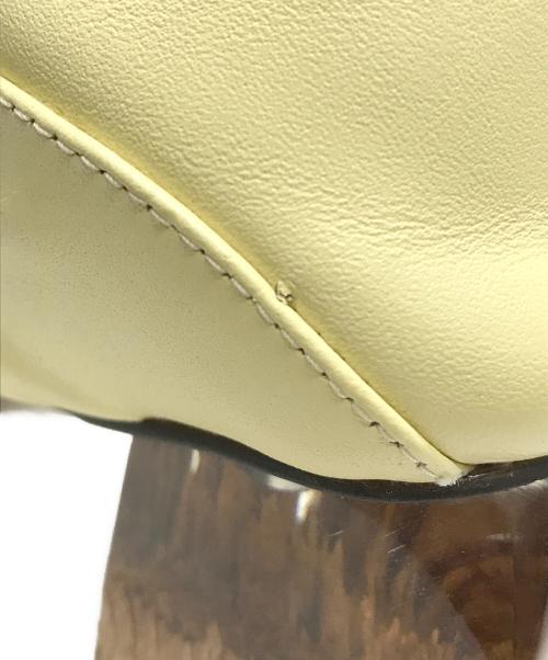 ALM.（アルム）ALM. (アルム) HEIDI LEATHER PUMPS イエロー サイズ:37の古着・服飾アイテム