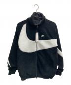 NIKEナイキ）の古着「スウッシュ フルジップ ジャケット」｜ブラック