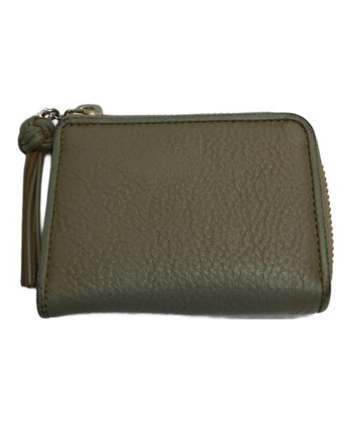 土屋鞄（ツチヤカバン）土屋鞄 (ツチヤカバン) ガゼットコード ファスナースモールウォレット ブラウンの古着・服飾アイテム