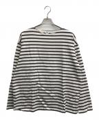 AURALEE×IENAオーラリー×イエナ）の古着「バスクシャツ」｜ホワイト×ブラウン