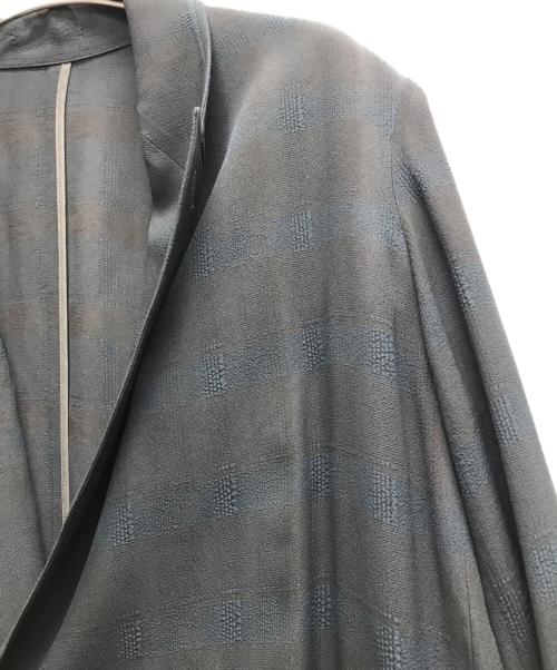 YOKE（ヨーク）YOKE (ヨーク) PLAID JACQUARD DOUBLE BREASTED BLAZER グリーン サイズ:1の古着・服飾アイテム