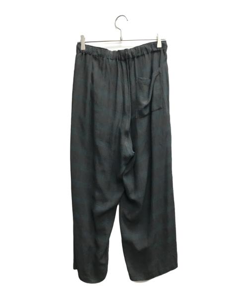 YOKE（ヨーク）YOKE (ヨーク) PLAID JACQUARD EASY PANTS グリーン サイズ:2の古着・服飾アイテム