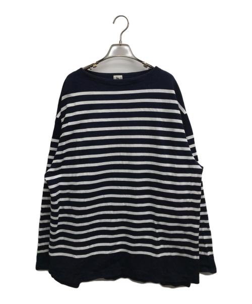 blurhmsROOTSTOCK（ブラームスルーツストック）blurhmsROOTSTOCK (ブラームスルーツストック) Basque Shirt(バスクシャツ) ネイビー サイズ:3の古着・服飾アイテム